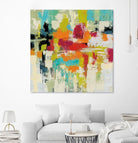 Summer Silk Road by Silvia Vassileva on GIANT ART - green abstract