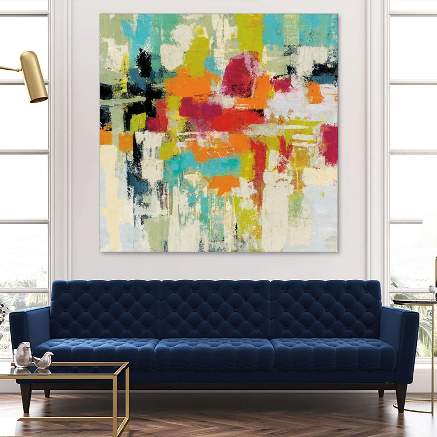 Summer Silk Road by Silvia Vassileva on GIANT ART - green abstract