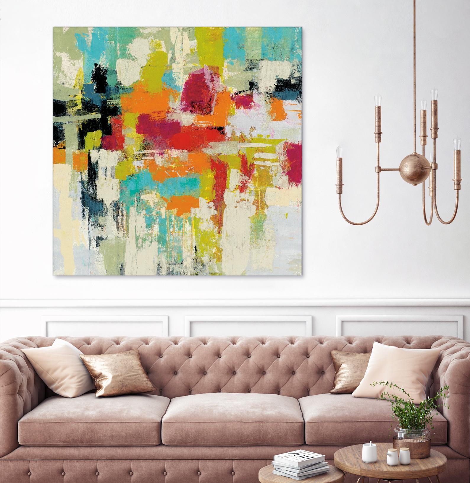 Summer Silk Road by Silvia Vassileva on GIANT ART - green abstract