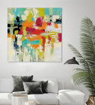 Summer Silk Road by Silvia Vassileva on GIANT ART - green abstract