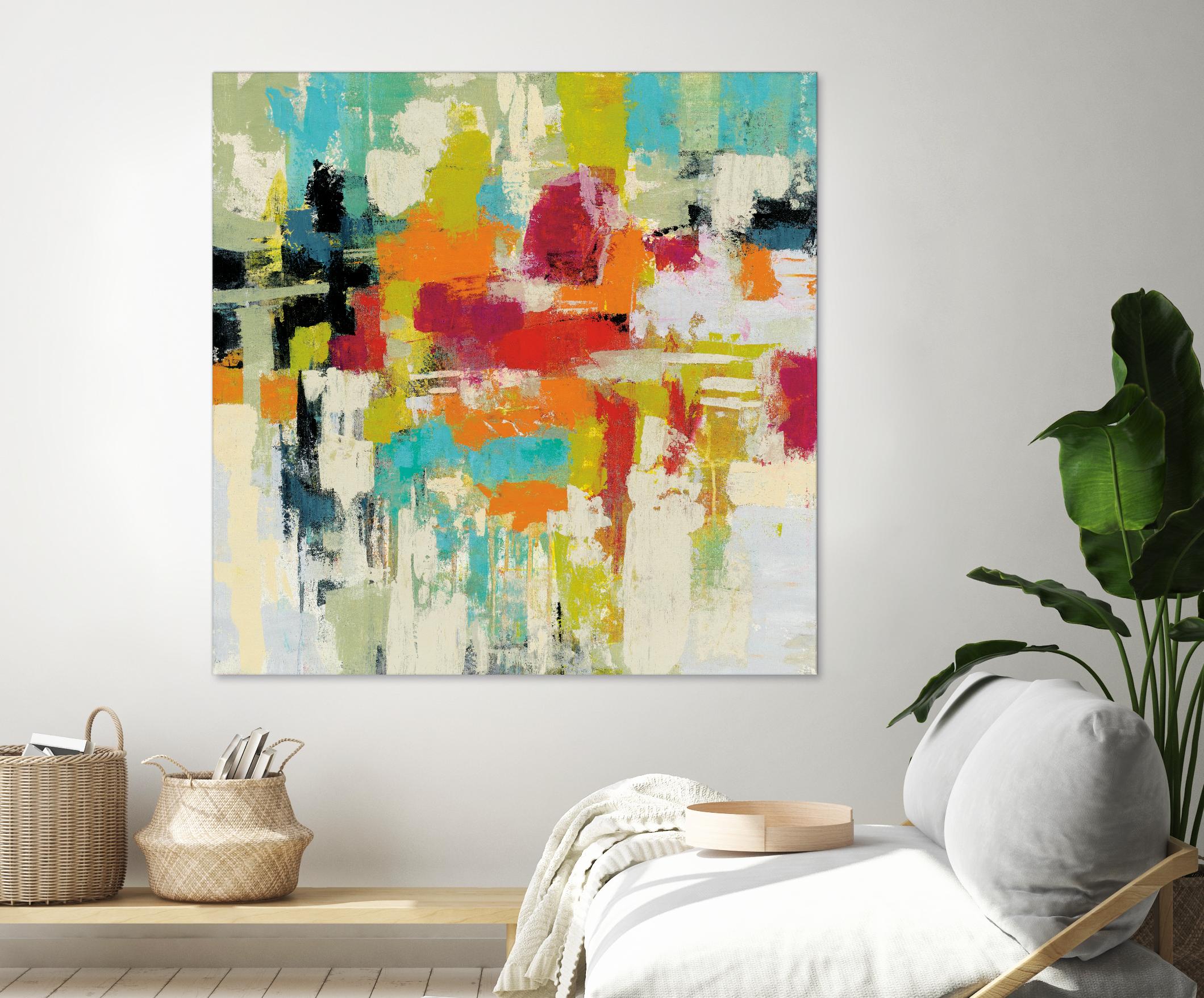 Summer Silk Road by Silvia Vassileva on GIANT ART - green abstract