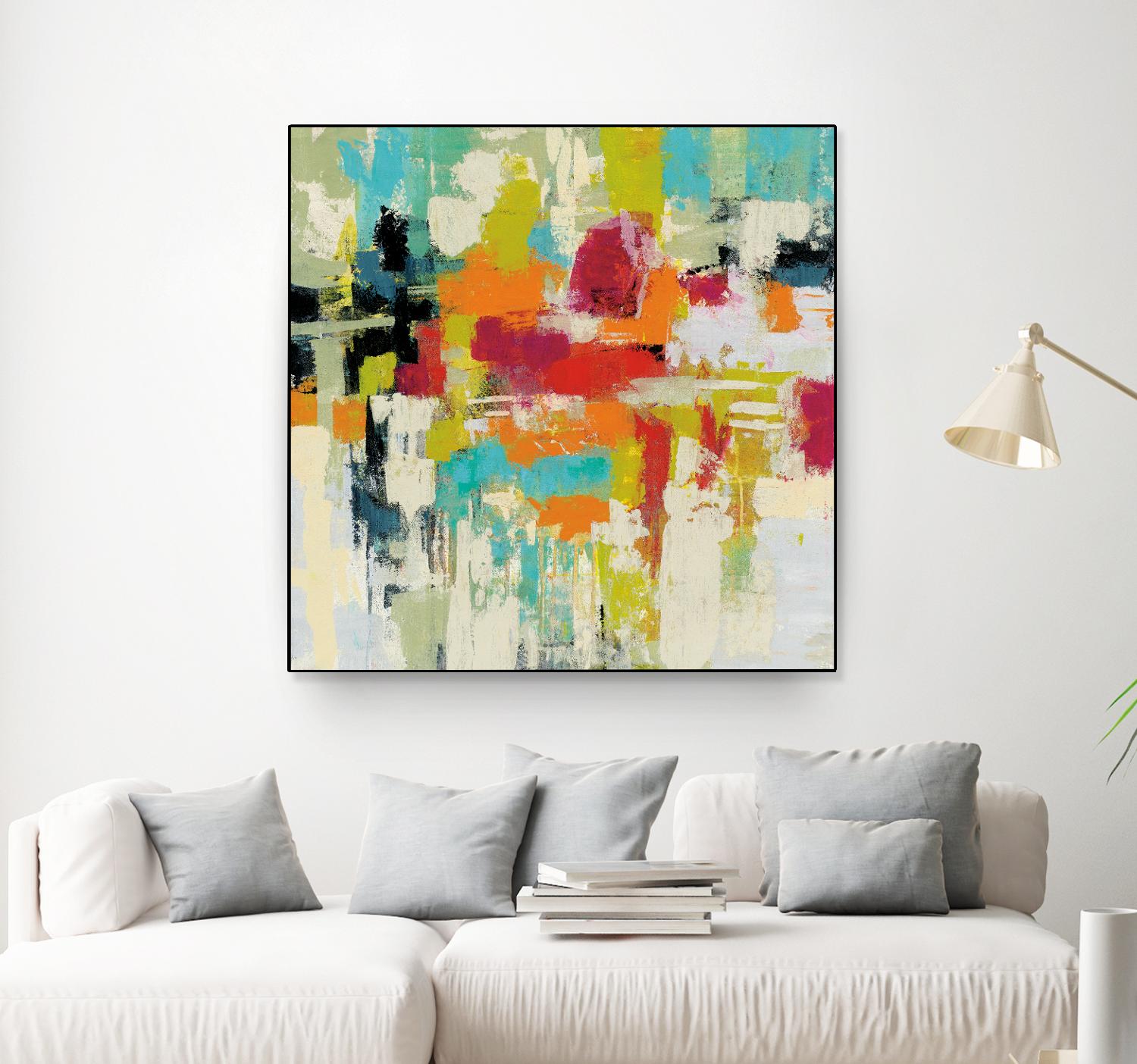 Summer Silk Road by Silvia Vassileva on GIANT ART - green abstract