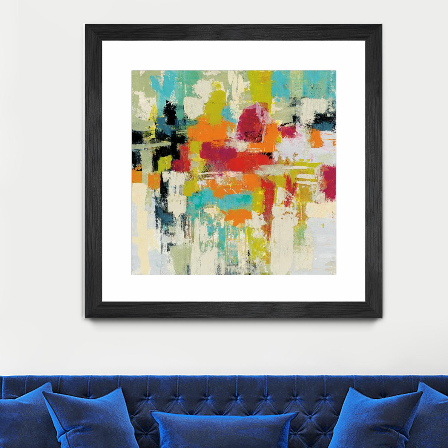 Summer Silk Road by Silvia Vassileva on GIANT ART - green abstract