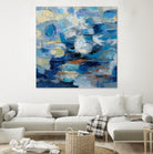 Ultramarine Waves I by Silvia Vassileva on GIANT ART - beige abstract