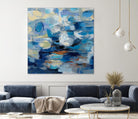 Ultramarine Waves I by Silvia Vassileva on GIANT ART - beige abstract