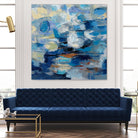 Ultramarine Waves I by Silvia Vassileva on GIANT ART - beige abstract