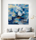 Ultramarine Waves I by Silvia Vassileva on GIANT ART - beige abstract