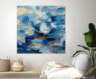 Ultramarine Waves I by Silvia Vassileva on GIANT ART - beige abstract