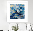 Ultramarine Waves I by Silvia Vassileva on GIANT ART - beige abstract