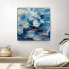 Ultramarine Waves I by Silvia Vassileva on GIANT ART - beige abstract