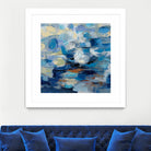 Ultramarine Waves I by Silvia Vassileva on GIANT ART - beige abstract