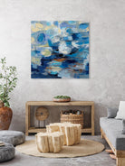 Ultramarine Waves I by Silvia Vassileva on GIANT ART - beige abstract