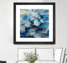 Ultramarine Waves I by Silvia Vassileva on GIANT ART - beige abstract