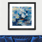 Ultramarine Waves I by Silvia Vassileva on GIANT ART - beige abstract