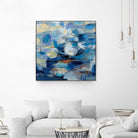 Ultramarine Waves I by Silvia Vassileva on GIANT ART - beige abstract