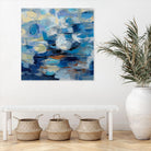 Ultramarine Waves I by Silvia Vassileva on GIANT ART - beige abstract
