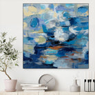 Ultramarine Waves I by Silvia Vassileva on GIANT ART - beige abstract