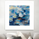 Ultramarine Waves I by Silvia Vassileva on GIANT ART - beige abstract