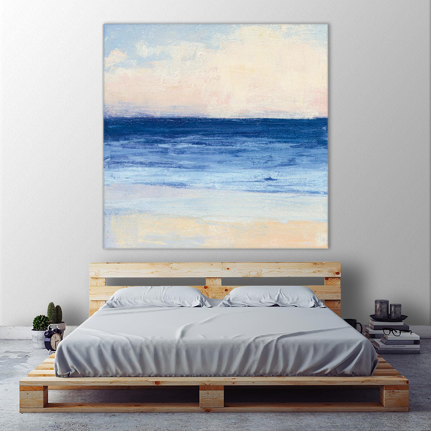 True Blue Ocean I by Julia Purinton on GIANT ART - white sea scene
