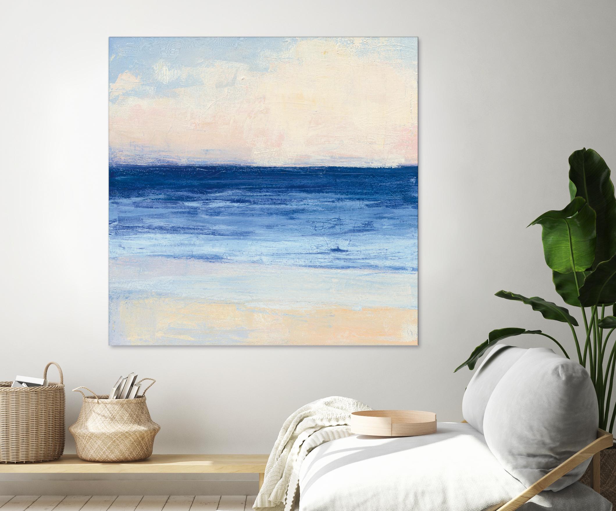 True Blue Ocean I by Julia Purinton on GIANT ART - white sea scene