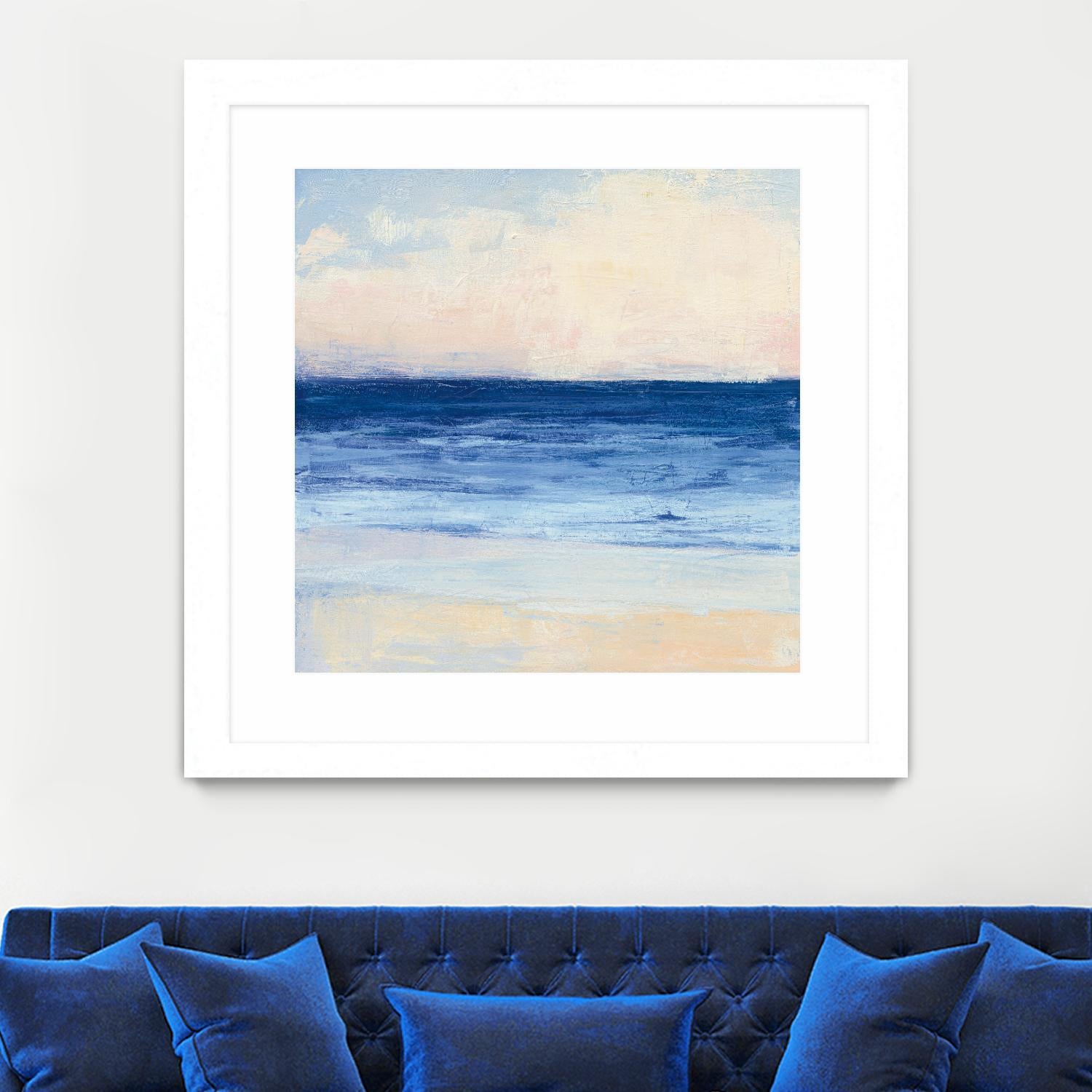 True Blue Ocean I by Julia Purinton on GIANT ART - white sea scene