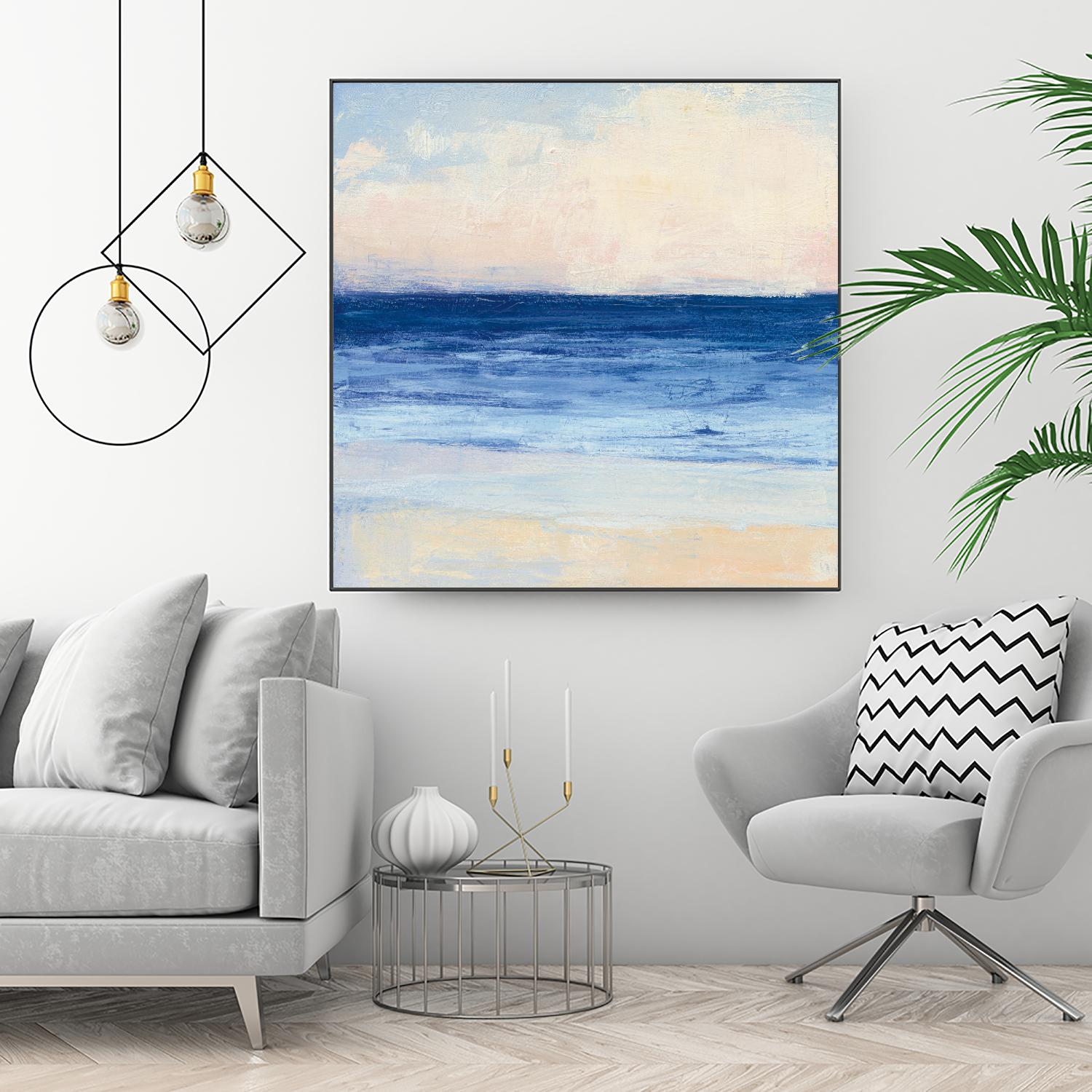 True Blue Ocean I by Julia Purinton on GIANT ART - white sea scene