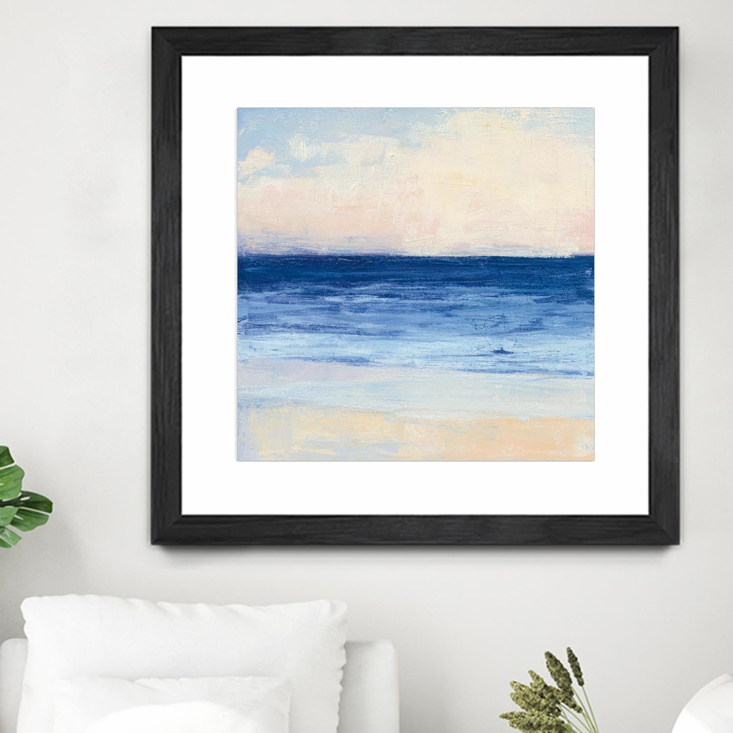 True Blue Ocean I by Julia Purinton on GIANT ART - white sea scene
