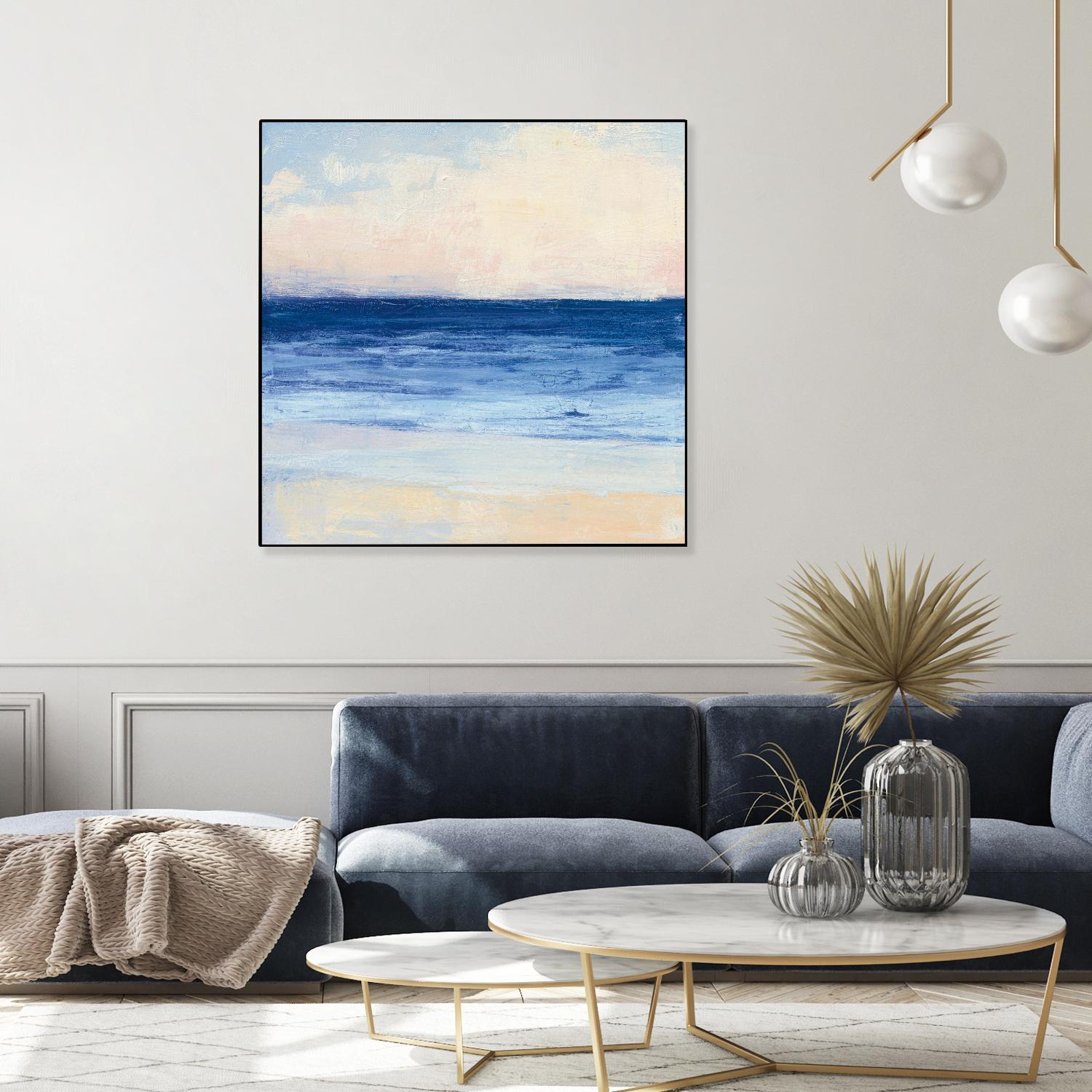 True Blue Ocean I by Julia Purinton on GIANT ART - white sea scene
