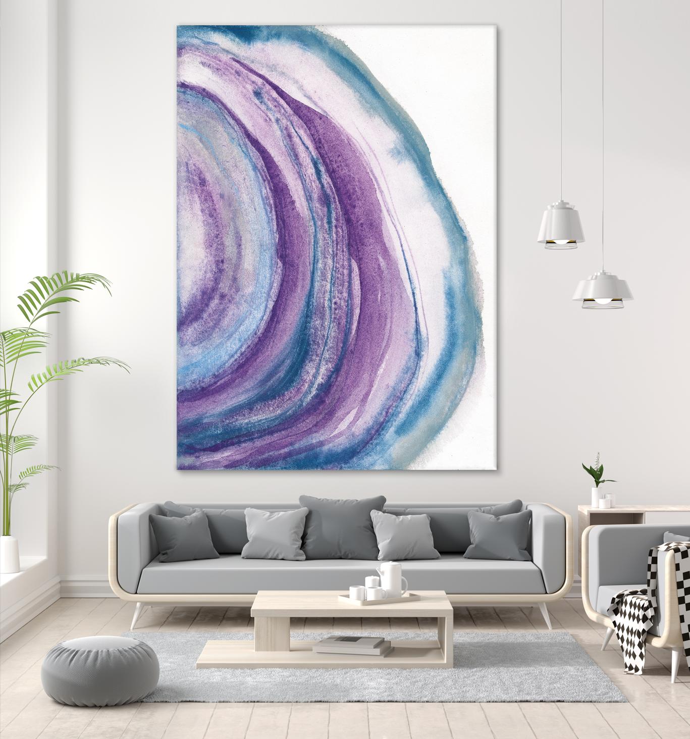 Watercolor Geode II by Chris Paschke on GIANT ART - blue abstract