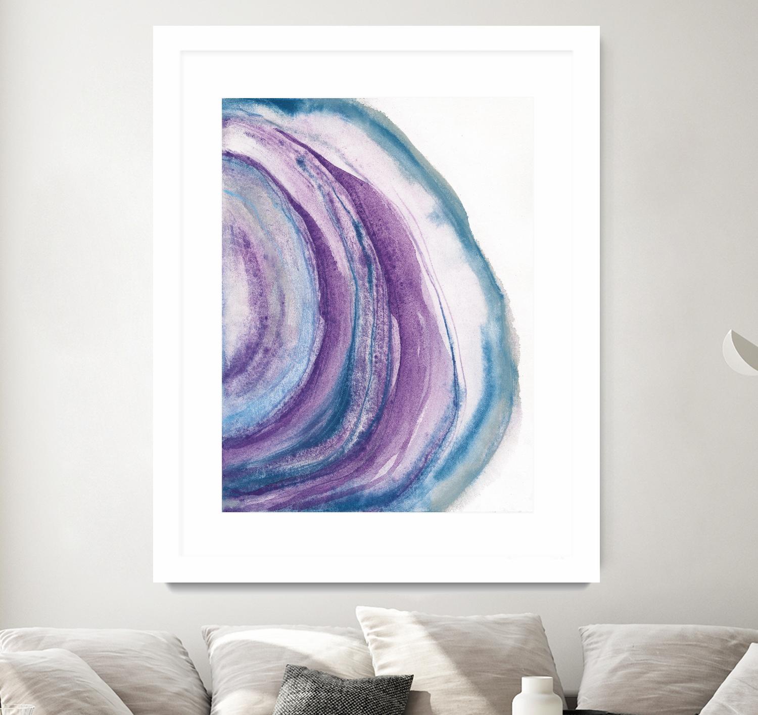 Watercolor Geode II by Chris Paschke on GIANT ART - blue abstract