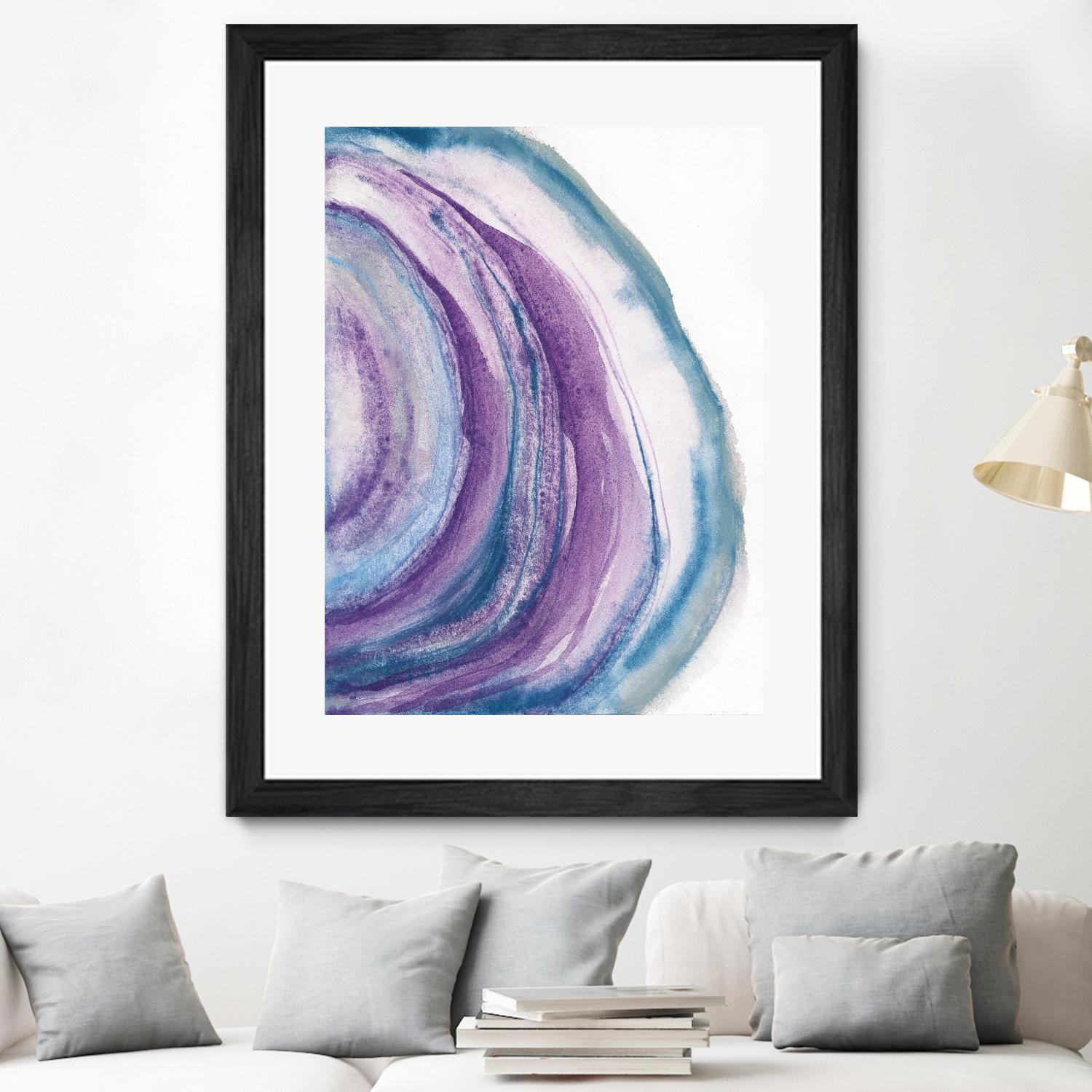Watercolor Geode II by Chris Paschke on GIANT ART - blue abstract