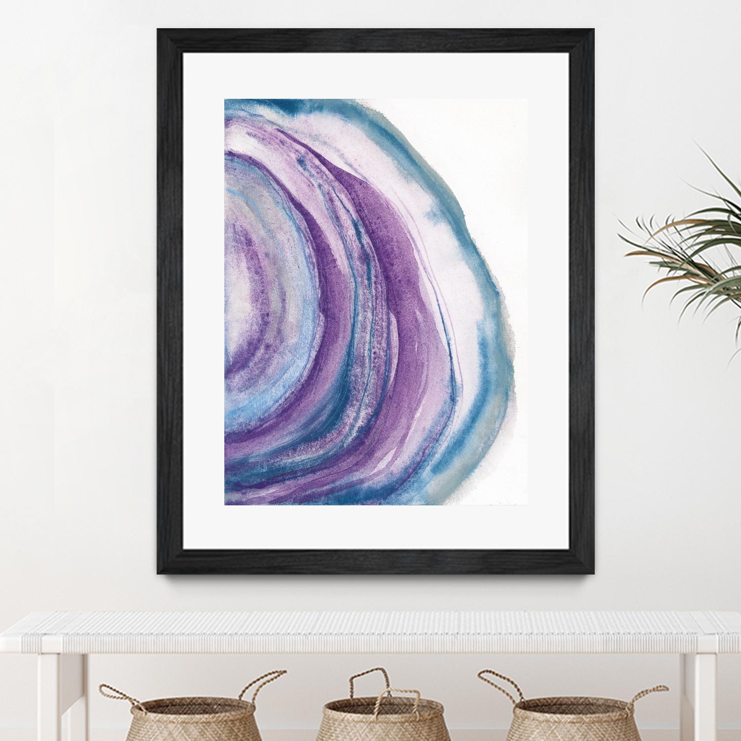 Watercolor Geode II by Chris Paschke on GIANT ART - blue abstract
