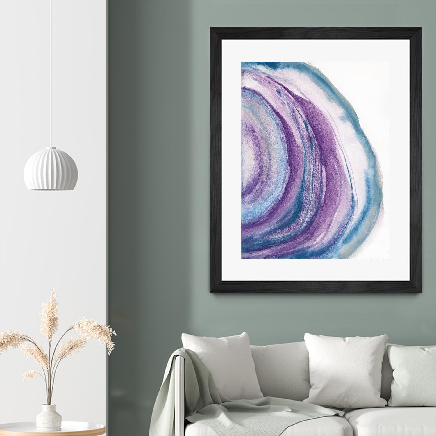Watercolor Geode II by Chris Paschke on GIANT ART - blue abstract
