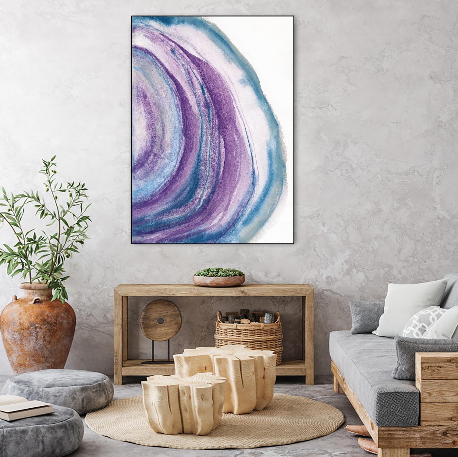 Watercolor Geode II by Chris Paschke on GIANT ART - blue abstract
