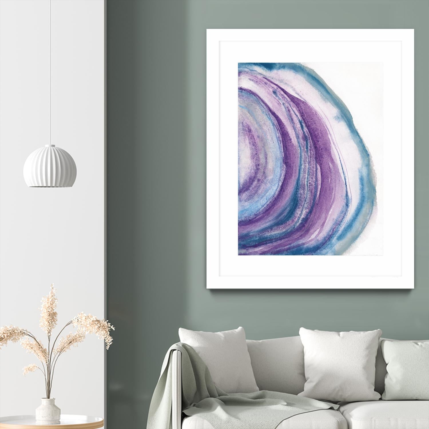 Watercolor Geode II by Chris Paschke on GIANT ART - blue abstract