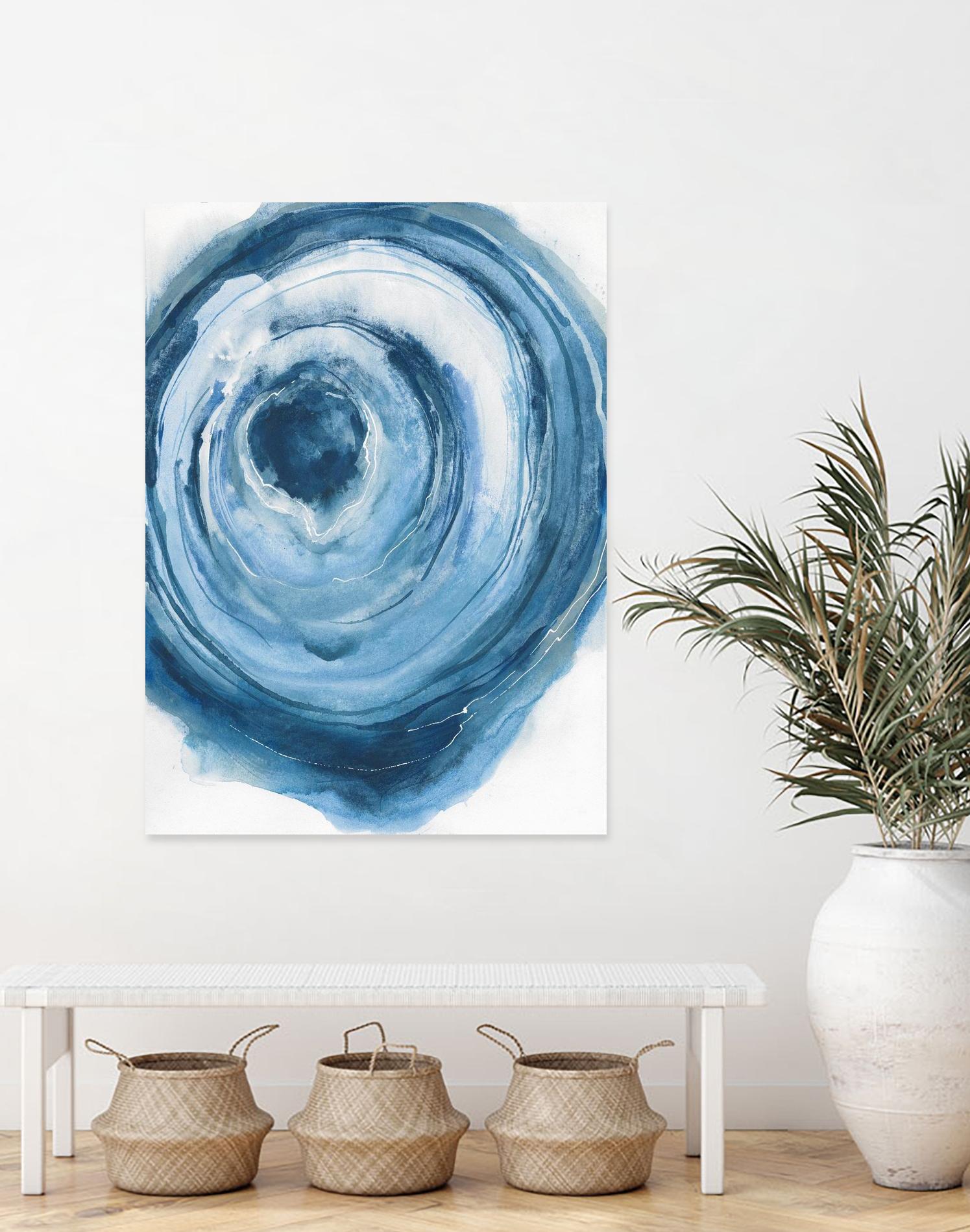 Watercolor Geode III by Chris Paschke on GIANT ART - white abstract