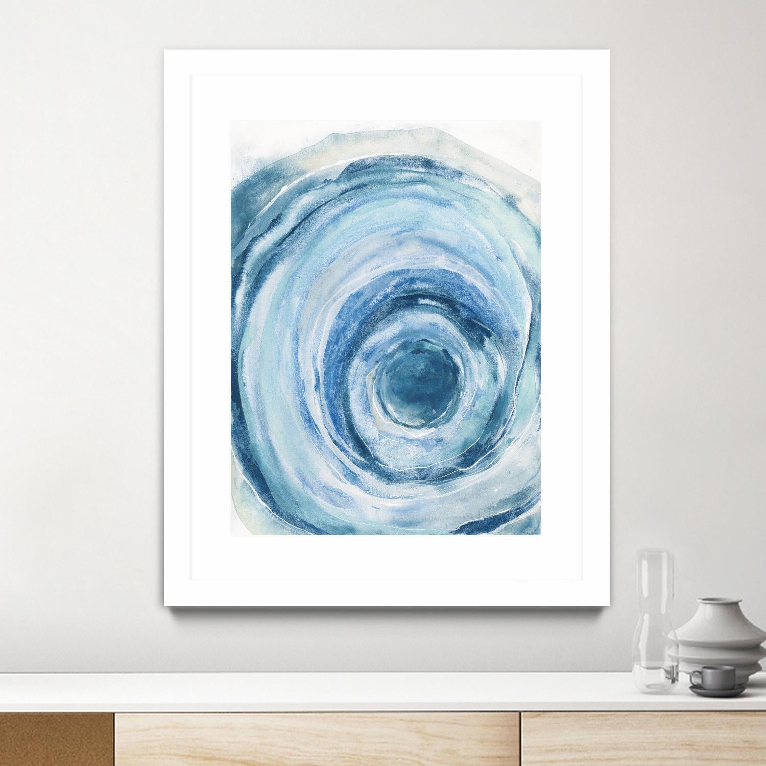 Watercolor Geode IX by Chris Paschke on GIANT ART - white abstract