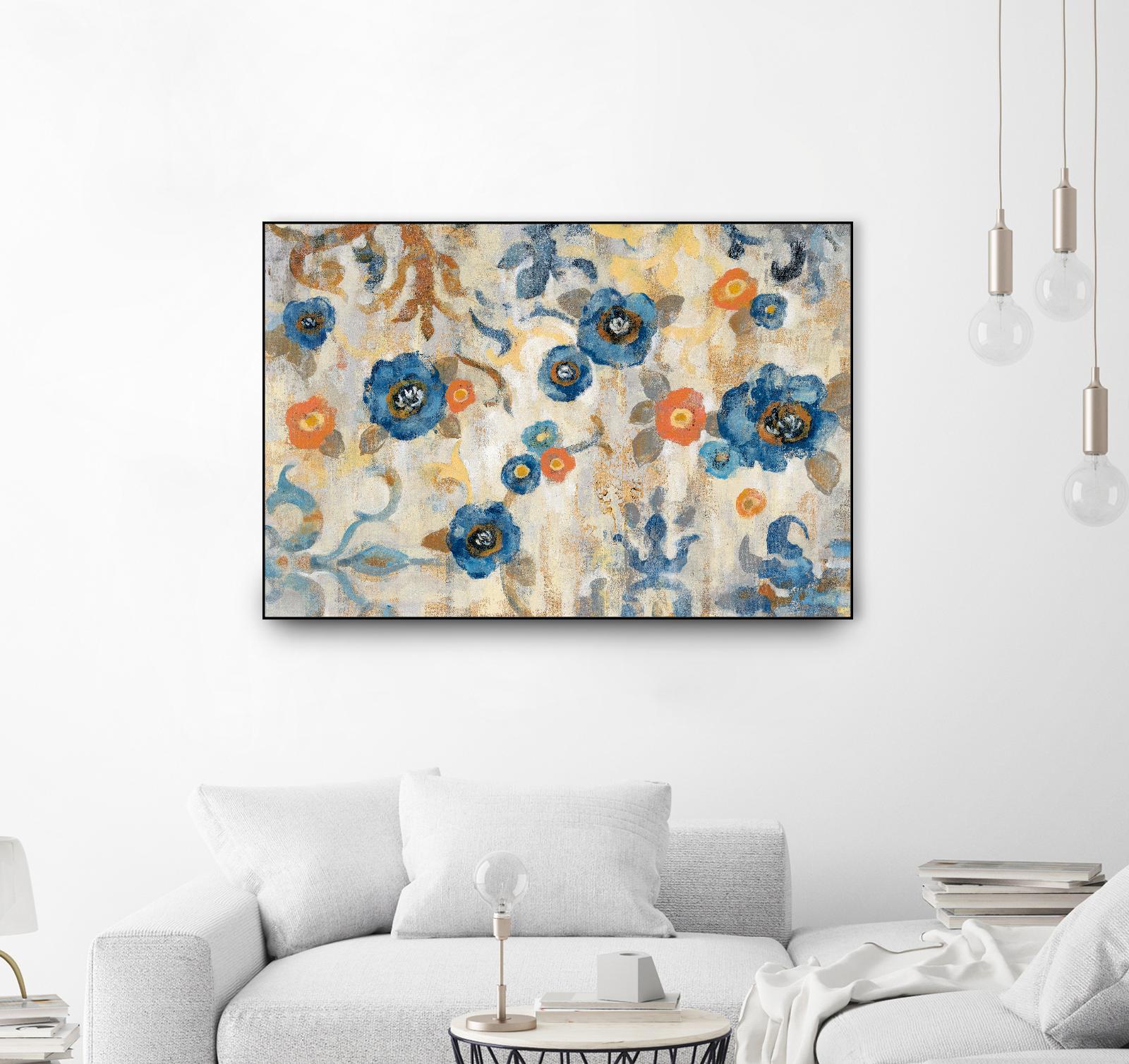 Flowers and Fragments by Silvia Vassileva on GIANT ART - orange floral