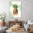 Flamingo Tropicale IV by Sue Schlabach on GIANT ART - brown tropical
