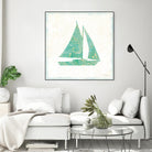 Flamingo Tropicale V by Sue Schlabach on GIANT ART - beige tropical