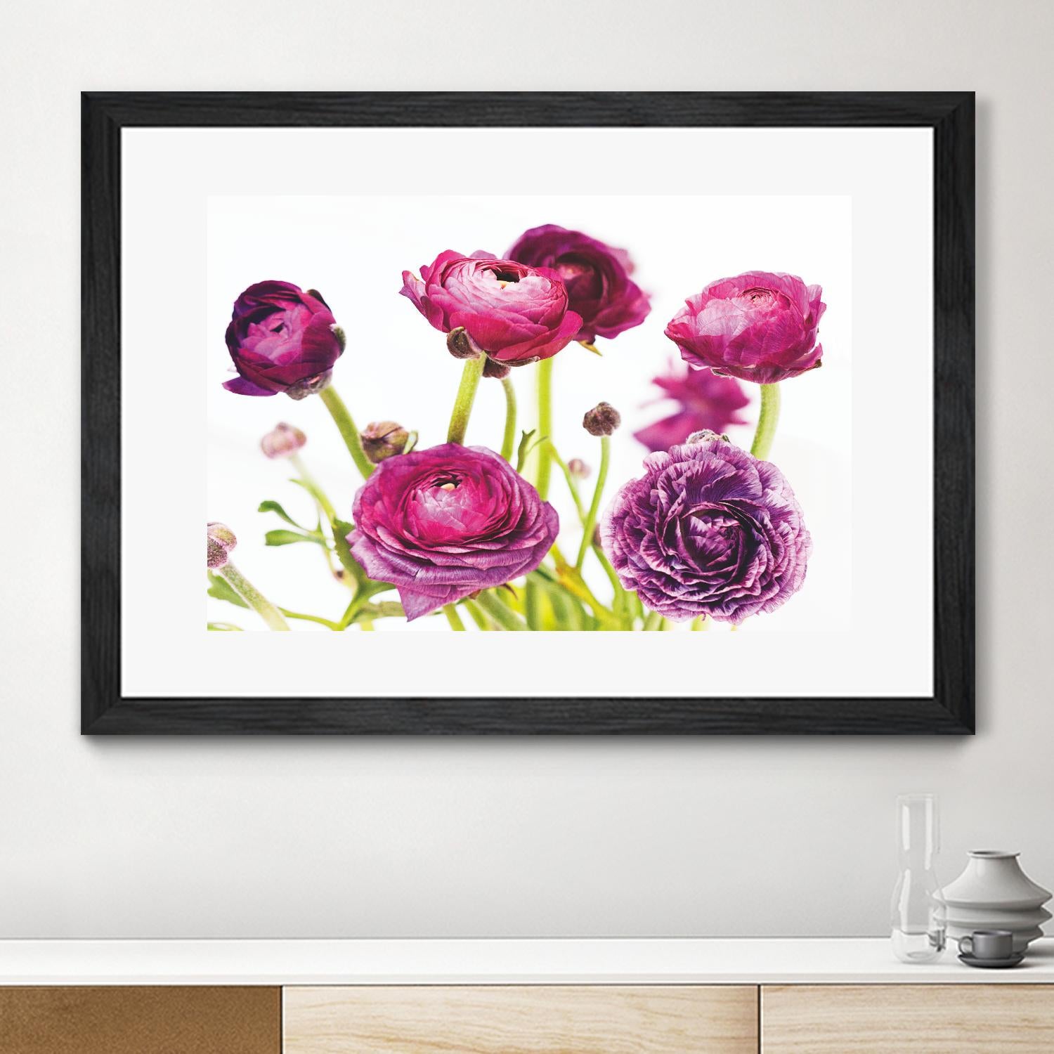Spring Ranunculus III by Laura Marshall on GIANT ART - green floral
