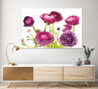 Spring Ranunculus III by Laura Marshall on GIANT ART - green floral