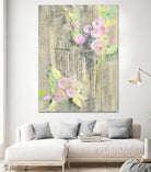 Birdcage Floral I by Albena Hristova on GIANT ART - pink floral