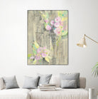 Birdcage Floral I by Albena Hristova on GIANT ART - pink floral