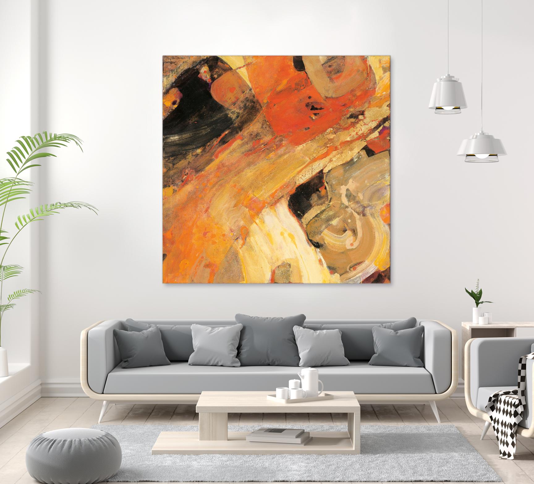 Moab by Albena Hristova on GIANT ART - yellow abstract