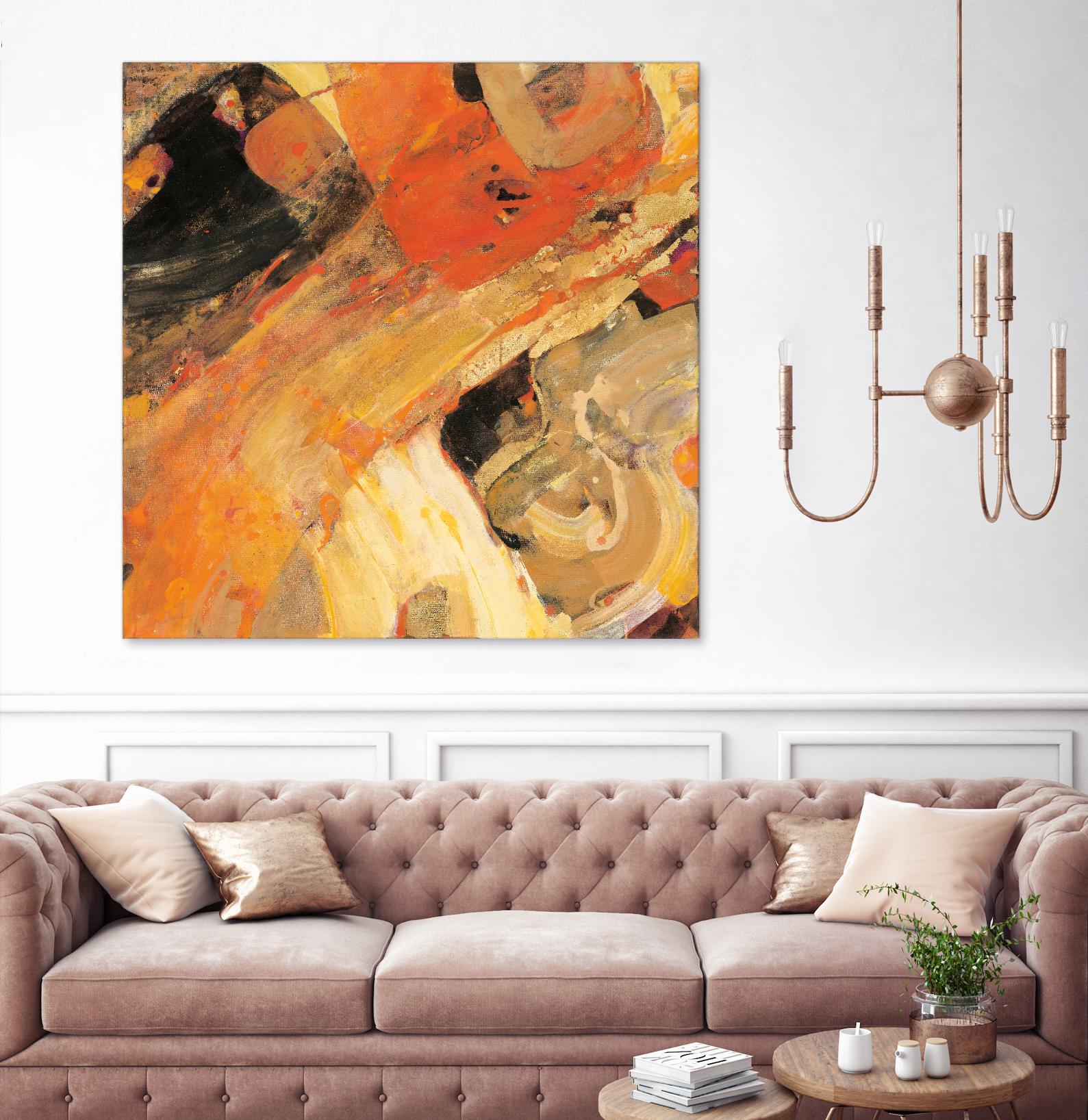 Moab by Albena Hristova on GIANT ART - yellow abstract