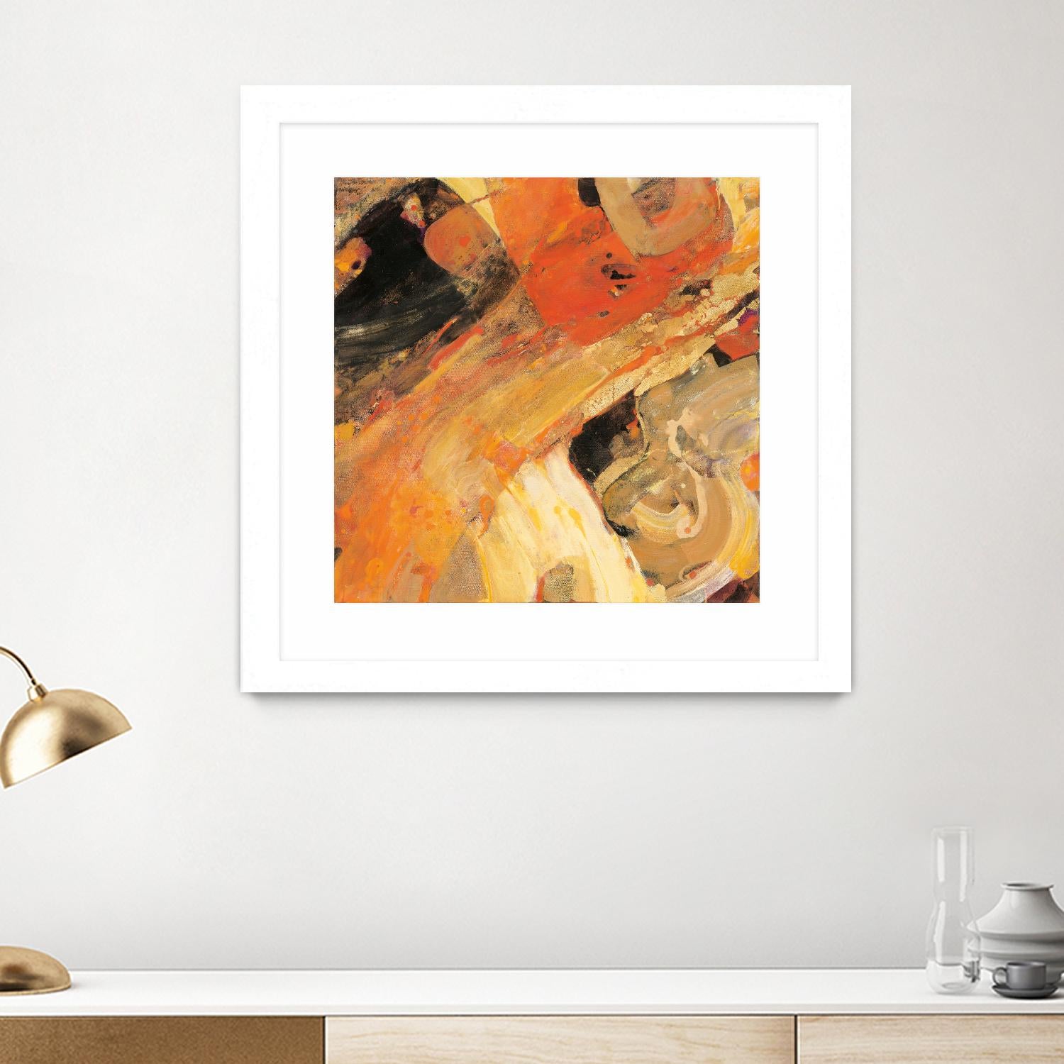 Moab by Albena Hristova on GIANT ART - yellow abstract