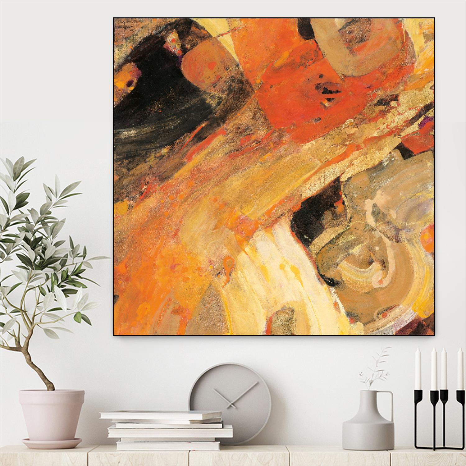 Moab by Albena Hristova on GIANT ART - yellow abstract