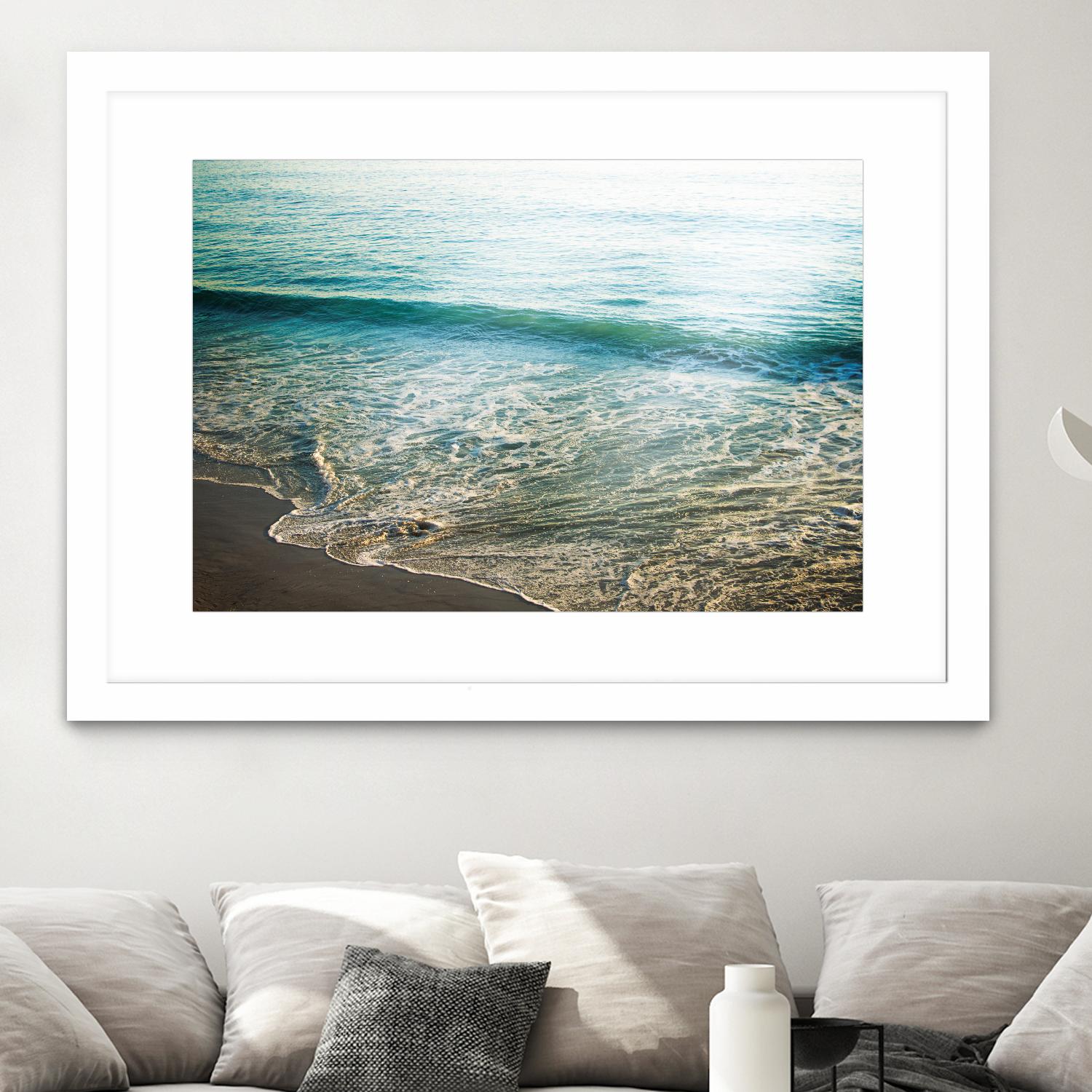 First Light I by Elizabeth Urquhart on GIANT ART - brown sea scene