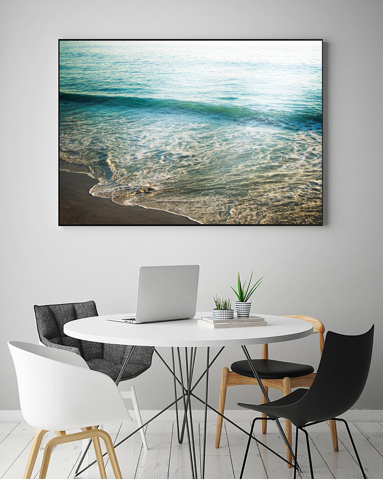 First Light I by Elizabeth Urquhart on GIANT ART - brown sea scene